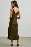 Rails La Clothing Viviana Dress Style 924-148E-7616 in Dark Moss; 