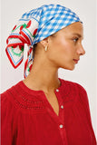 Rails X Giadzy Cosima Scarf Style 922-550B-8837 in Gingham Tomatoes. 100% Silk Limited-Edition Gingham w/ Tomatoes Spring Summer Scarf