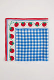 Rails X Giadzy Cosima Scarf Style 922-550B-8837 in Gingham Tomatoes. 100% Silk Limited-Edition Gingham w/ Tomatoes Spring Summer Scarf