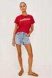 Rails X Giadzy Rancho Short Style 711A-217D-8703 in Ciao Indigo. Limited-edition Embroidered Pocket and hem detail cotton denim spring summer shorts