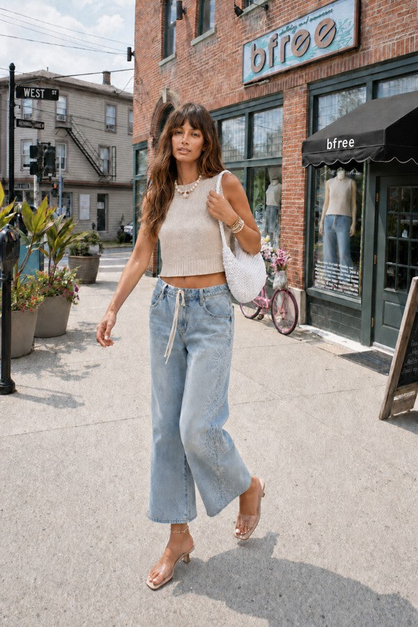 Angeleno Wide Leg Crop