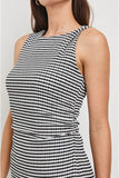 Rails Clothing Daija Dress Style 575-199E-287 in Black Gingham; Asymmetrical Hem Gingham Dress