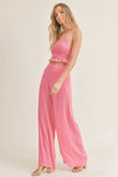 Sadie and Sage Clothing Blossoming Pant Style AE2721 in Fuchsia;Wide Leg Pant; 