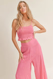 Sadie and Sage Blossoming Smocked Cami Top Style AE2119 in Fuchsia