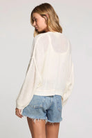 Saltwater Luxe Clothing Aden Sweater Style S2742-SALT in Salt; lightweight knit dress topper; lightweight knit spring summer cardigan