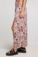 Saltwater Luxe Clothing Narissa Midi Skirt Style S3662-W689-MUL in Multi;Floral Slit Midi Skirt;Summer Midi Skirt; 