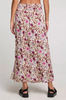 Saltwater Luxe Clothing Narissa Midi Skirt Style S3662-W689-MUL in Multi;Floral Slit Midi Skirt;Summer Midi Skirt; 