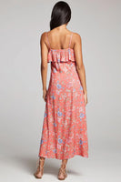 Saltwater Luxe Clothing Victorya Maxi Dress Style S3207-W614-Pop in Poppy Bloom
