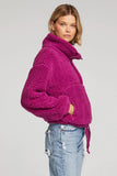 Saltwater Luxe Everest Pullover Style S2582-Ber in Berry;Sherpa Half Zip Pullover; 