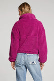 Saltwater Luxe Everest Pullover Style S2582-Ber in Berry;Sherpa Half Zip Pullover; 