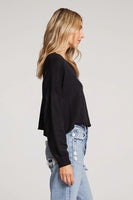 Saltwater Luxe Ganna Sweater Style S3121-Blk;Heart Sweater; 