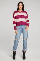 Saltwater Luxe Lexie Sweater Style S2950-Ber in Berry; 