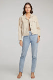 Saltwater Luxe Rowan Jacket Style S2916-Bone in the Color Bone; 