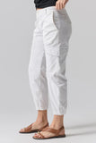 Sanctuary Clothing Rebel Pant Style CP0694NTO BRWH in Brilliant White;white cargo jogger pant;Sanctuary Cargo Pant;White Cargo Pant;White Utility Pant;Cropped Cargo Pant;Summer Cargo Pant; Sanctuary Clothing Utility Cargo Pant