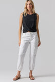 Sanctuary Clothing Rebel Pant Style CP0694NTO BRWH in Brilliant White;white cargo jogger pant;Sanctuary Cargo Pant;White Cargo Pant;White Utility Pant;Cropped Cargo Pant;Summer Cargo Pant; Sanctuary Clothing Utility Cargo Pant