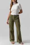 Sanctuary Clothing Reissue Cargo Pant Style CP0921BR6 MSGR in Mossy Green; 