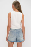 Show ME Your Mumu Clothing Milo Tank Style MM5-6065 FK07 in Flag Knit; USA Flag Knit Tank; USA Flag Knit Tank Top