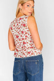 Show ME Your Mumu Clothing Mimi Top Style MF5-6256 SR25 in Southern Roses;Rose Floral Tie Front Top; 