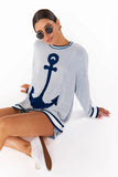 Show Me Your Mumu Adventure Sweater Style MM4-5777 AG05 in Anchor Graphic Knit; 