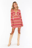 Show Me Your Mumu Carlo Cut Out Dress Style MF3-5459 HS07 in Horizon Stripe Knit; 