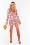 Show Me Your Mumu Charlie Collar Dress Style MF3-5458 CF13 in Carnany Floral Knit; 