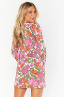 Show Me Your Mumu Charlie Collar Dress Style MF3-5458 CF13 in Carnany Floral Knit; 