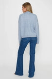 Show Me Your Mumu Clothing Foster Cardigan Style MF6-6523 in Blue Knit.