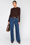 Show Me Your Mumu Clothing Tuck in Sweater Style MF5-5751 MO06 in Mocha Knit; Brown Fall Sweater