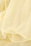 Show Me Your Mumu Olsen Mini Dress Style MM6-6681 PY24 in Pale Yellow Chiffon. Polyester chiffon kaftan style removable slip feminine summer mini dress. Summer Cocktail Dress. Polished swim cover-up