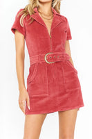 Show Me Your Mumu Outlaw Dress Style MDF2-587 RC20 in Rose Corduroy;Show me Your Mumu Corduroy Mini dress;fall mini dress;Show me Your Mumu dress; 