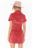 Show Me Your Mumu Outlaw Dress Style MDF2-587 RC20 in Rose Corduroy;Show me Your Mumu Corduroy Mini dress;fall mini dress;Show me Your Mumu dress; 