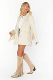 Show Me Your Mumu Sierra Fringe Jacket Style MF3-5465 CF14 in Cream Faux Suede;Faux Suede Jacket;Fringe Jacket; 