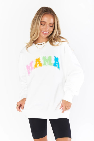 Show Me Your Mumu Stanley MAMA Sweatshirt Style MS4-4275 in Multi Mama Graphic;Mama Graphic Sweatshirt; 