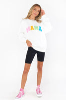 Show Me Your Mumu Stanley MAMA Sweatshirt Style MS4-4275 in Multi Mama Graphic;Mama Graphic Sweatshirt; 