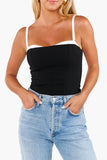 Show Me Your Mumu Tiff Top Style MM5-6193 BW99 in Black and White; 