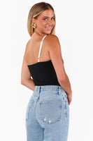 Show Me Your Mumu Tiff Top Style MM5-6193 BW99 in Black and White; 
