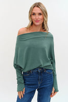 Six Fifty Clothing Anywhere Top Style SF0396 in Evergreen