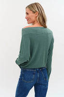 Six Fifty Clothing Anywhere Top Style SF0396 in Evergreen