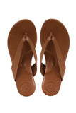 Solei Sea Bowie Thong Sandal in Brun. Pretty Toes.  Women's Brown Vegan Leather Thong Flip Flop Sandal with arch support