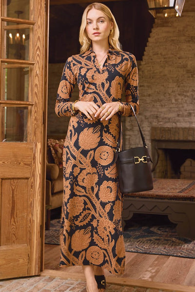 Spartina 449 Clothing Celia Midi Dress Guerard Estate Vine; 