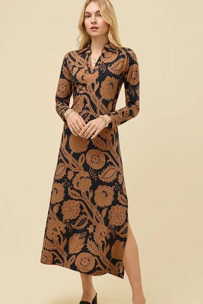 Celia Midi Dress Guerard Estate Vine Estate Vine / Xs Celia Midi Dress Guerard Estate Vine Estate Vine / Xs