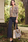 Spartina 449 Clothing Francesca Jacquard Cardigan Guerard Estate Sand Bordered; Jacquard Tapestry Button Front Cardigan
