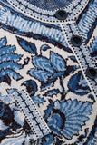 Spartina 449 Clothing Francesca Jacquard Cardigan Japonica Cartouche Blue; Perfect Cardigan to wear with dark wash jeans