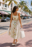 Lorraine Midi Dress Seawall Birds Sugar