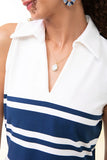 Spartina 449 Serena Half-Zip Dress Palm Paradise;Spartina 449 Haven Jersey Dress Pearl White Navy Stripe; 