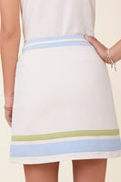 Spartina 449 Jersey Wrap Skort Floral White;Tennis Skort;Golf Skort;Pickleball Skort; 