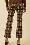 Spartina 449 Maren Kick Flare Pant Guerard Estate Plaid; Plaid Crop Plaid Pant; 