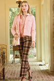 Spartina 449 Maren Kick Flare Pant Guerard Estate Plaid; Plaid Crop Plaid Pant; 