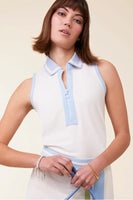 Spartina 449 hawnee Sleeveless Polo Floral White; 