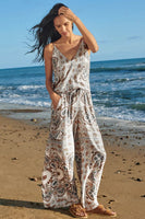 Splendid Clothing Venice Pant Style RM4C980 LOY in Lagoon Paisley;Paisley Printed Summer Pant;Printed BEach Pant; 